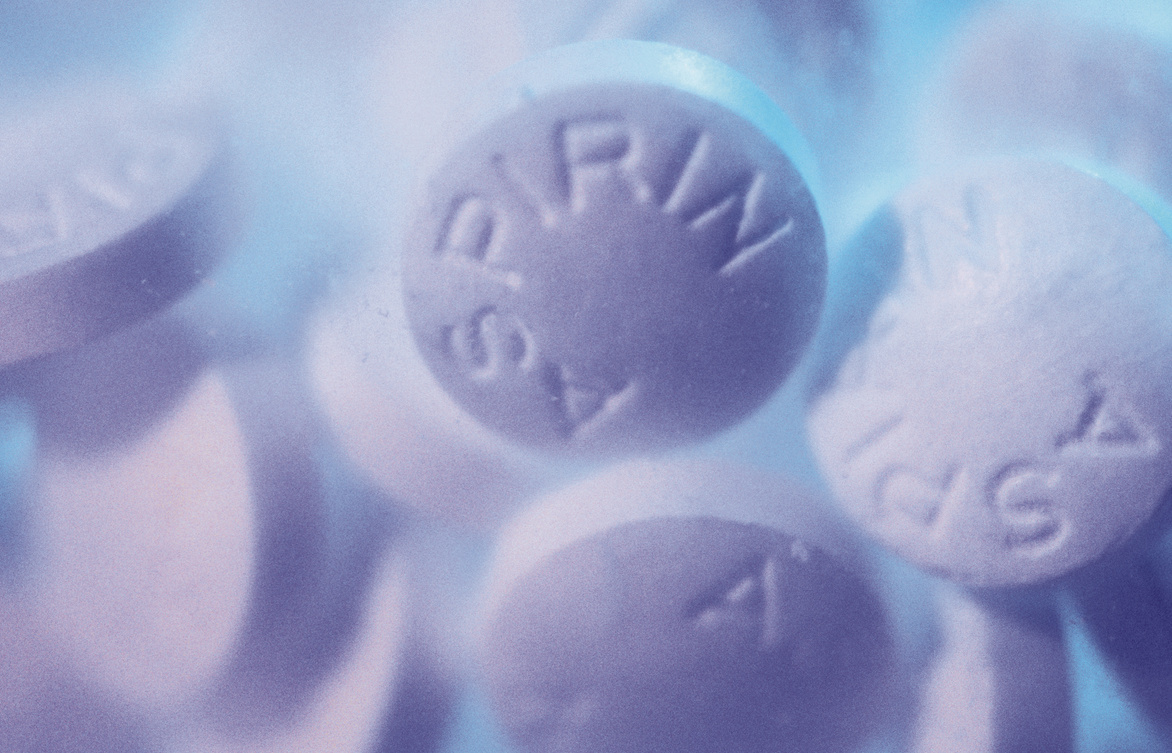 Close-up of aspirin tablets